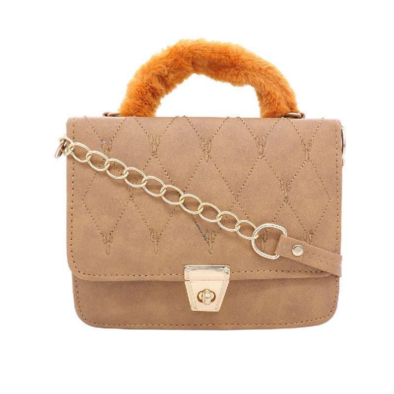 Fashion Shoulder Bag  Code 1005 Khaki Yellow Color