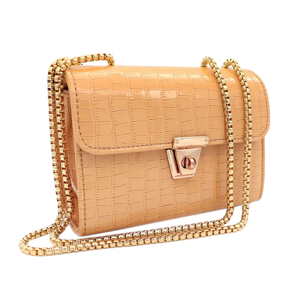 Fashion Shoulder Bag  Code 1021 Khaki Yellow Colour