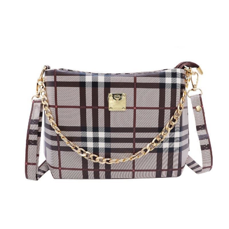 Fashion Shoulder Bag  Code A104 Brown Checks Colour